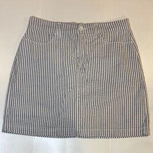 Croft & Barrow Blue and white Striped Skort